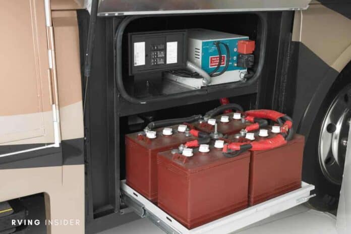 RV converter not charging battery