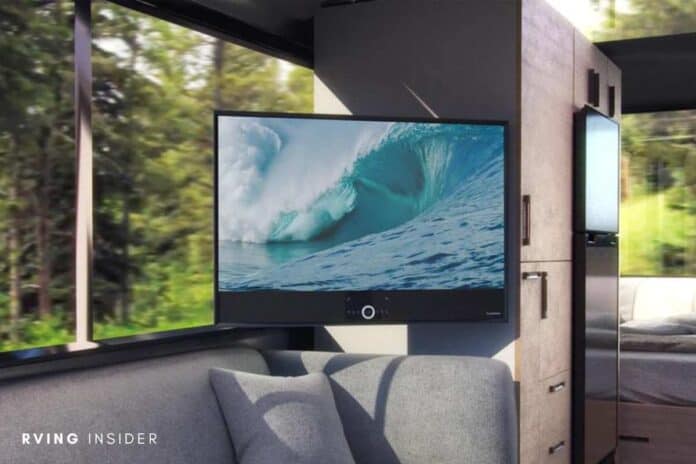 how to install a flat screen TV in an RV